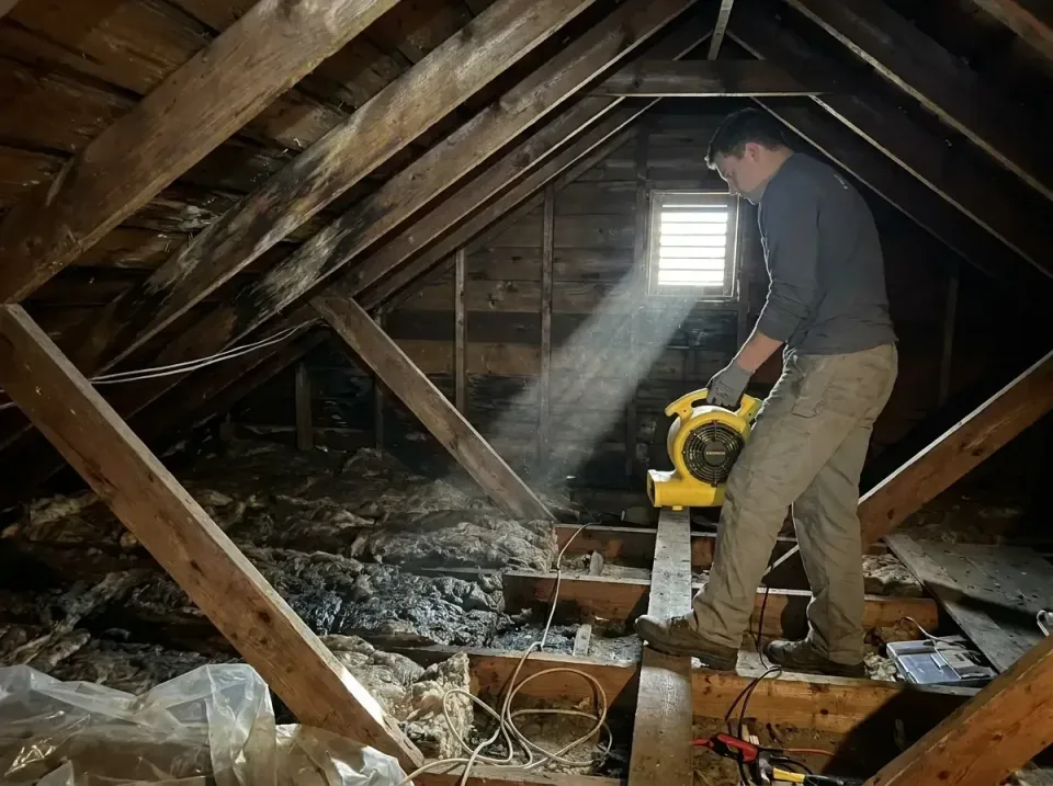 attic-water-damage-drying-proc-007 — frequently asked questions, Emergency Water Extraction & 24/7 Flood Response in Hurlbur…